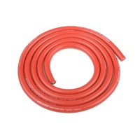 Team Corally - Ultra V+ Silicone Wire - Super Flexible - Red - 10AWG - 2683 / 0.05 Strands - ODø 5.5mm - 1m