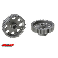 Team Corally - 64 DP Pinion - Short - Hard Anodised AL7075 - 46 Teeth - Shaft Dia. 3.17mm