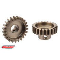 Team Corally - M1.0 Pinion  Short Wide Teeth  Hardened Steel - 24 Teeth - Shaft Dia. 8mm