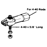 DUBRO 259 HEAVY DUTY 4-40 BALL LINK (1 PC PER PACK)