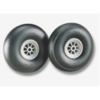 DUBRO 300R 3in DIA SMOOTH SURFACE WHEELS   (1 PAIR PER CARD)