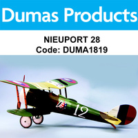 DUMAS 1819 35 INCH NIEUPORT 28 R/C ELECTRIC POWERED