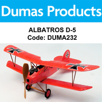 DUMAS 232 ALBATROS D-5 WALNUT SCALE 18 INCH WINGSPAN RUBBER POWERED