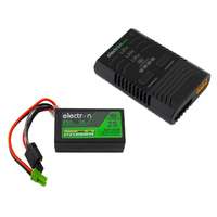 EcoPower Intelligent 2S 850mAh EC2 LiPo Battery/"Electron Mini" Charger Bundle
