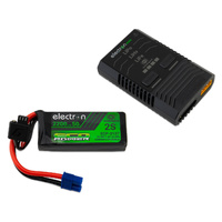 EcoPower Intelligent 2S 2200mAh EC3 LiPo Battery/"Electron Mini" Charger Bundle