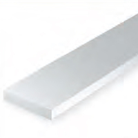 EVERGREEN 118 WHITE STYRENE STRIP .015 X .188 (PACK OF 10)