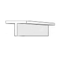 EVERGREEN 767 WHITE STYRENE T PROFILE .198" (5.00mm) (3 Per Pack)