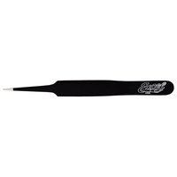 EXCEL 30421 EXCEL 4.5 INCH STRAIGHT POINT TWEEZERS (BLACK)
