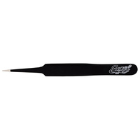 EXCEL 30421 EXCEL 4.5 INCH STRAIGHT POINT TWEEZERS (BLACK)