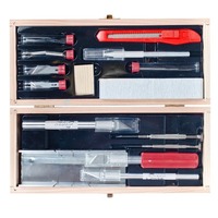 EXCEL 44286 EXCEL DELUXE KNIFE / TOOL SET IN WOOD BOX