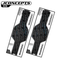 JConcepts - RC10 - precut chassis protective sheet, black - 2pc. (Fits – all RC10 tub chassis models)