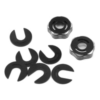 RC8B3 , RC8B3e suspension arm cap and camber shim set - black