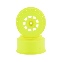 9-shot 12mm hex SC10 , SC6.2 +3mm offset wheel - yellow, 2pc.