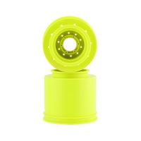 Aggressor - 2.6 x 3.8" 17mm hex Monster Truck wheel, (yellow) with interchangeable hubs (fits Traxxas E-Revo 2.0, Arrma Kraton)