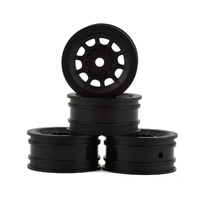 Hazard - 1" wheel, fits Axial SCX24,  - (black) - 4pc