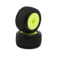 JConcepts Mini-B/T Dirt Trac Mini Pre-Mounted Rear Tires (Yellow) (2) (Green)