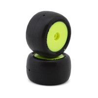 JConcepts Mini-B/Mini-T Smoothie 2 Pre-Mounted Rear Tires (Yellow) (2) (Green)