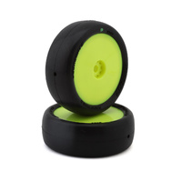 JConcepts Mini-B Smoothie 2 Pre-Mounted Front Tires (Yellow) (2) (Green)
