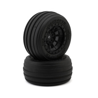 JConcepts Hawk Pre-Mounted Sand Front Truck Tires w/Hazard Wheel (Platinum)
