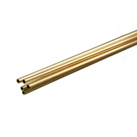 K&S 1144 ROUND BRASS TUBE .014 WALL (36IN LENGTHS) 3/32 (1 tube per bag x 5 bags)
