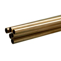K&S 1148 ROUND BRASS TUBE .014 WALL (36IN LENGTHS) 7/32IN (1 tube per bag x 6 bags)