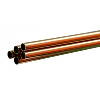K&S 1149 ROUND BRASS TUBE .014 WALL (36IN LENGTHS) 1/4IN (1 tube per bag x 5 bags)