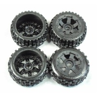 Baja 5B Front & Rear Knobby Wheel Set (4)