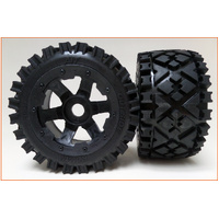 Baja 5B Rear All Terrain Tyre & Rim, 2pce