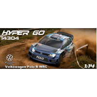 MJX 1/14 Hyper Go 4WD High-Speed Off-Road Brushless RC Rally car Volkswagon Polo R WRC
