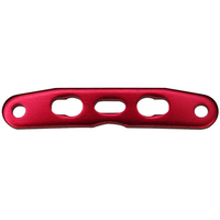 GV MV162D5R SUSPENSION PLATE 3MM - FRONT & REAR/RED