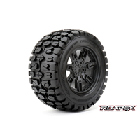 Tracker Black wheel with 0 offset 17mm hex mounted