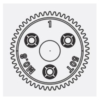 SPUR GEAR 50T 0.8P MET PIT Equivalent TRA6842