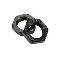 Serrated Wheel Nut (2) black