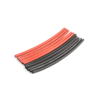 3mm PE heat shrink red & black-10cm long, 5sets/bag