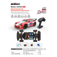 1:16 2.4G Brushless High Speed Car, 3 Speed mode, Adjustable Electronic stability control, Drift & circuit tyres included