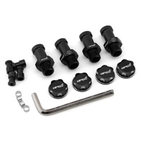 UpGrade RC Aluminum 17mm Hex Conversion for Traxxas® Stampede® 4X4 (Black)