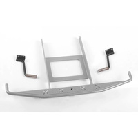 Rough Stuff Metal Rear Bumper w/Exhaust Tips for Axial SCX10 II 1969 Chevrolet Blazer (Silver)