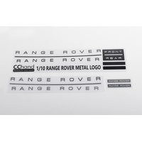 Metal Emblem Set for JS Scale 1/10 Range Rover Classic Body