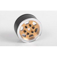 Six-Spoke 1.55" Internal Beadlock Wheels (Gold)