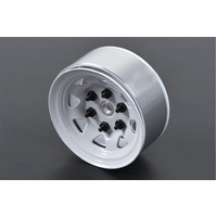 Stamped Steel 1.55" Stock White Beadlock Wheels