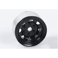 Stamped Steel 1.55" Stock Black Beadlock Wheels