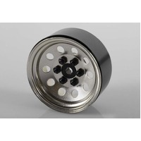 Pro10 1.9" Steel Stamped Beadlock Wheel (Silver)
