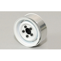 1.55" Landies Vintage Stamped Steel Beadlock Wheels (White)