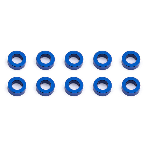 Ballstud Washers, 5.5x3.0x2.0 mm, blue aluminum