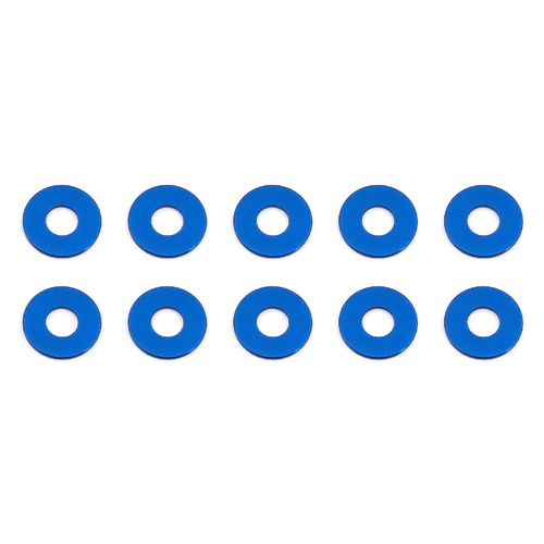 Bulkhead Washers, 7.8x0.5 mm, blue aluminum