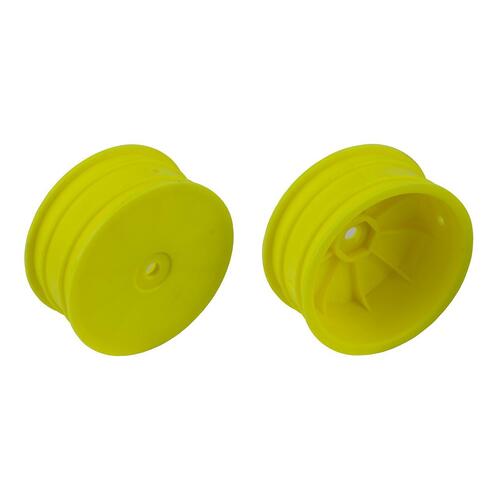 4WD Front Wheels, 2.2", 12mm hex, +1.5mm, yellow