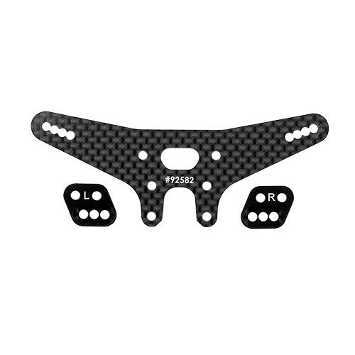 RC10B7.1 FT Gull Dropper And Rear Shock Tower Set, -2mm