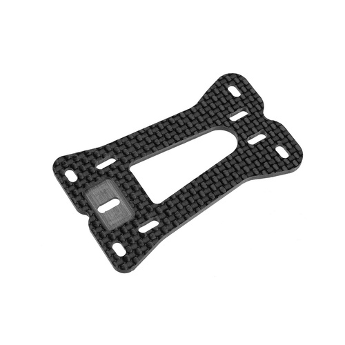 Team Corally - Suspension Arm Mount Plate FSX-10 - Upper - Carbon 2.5mm - 1 Pc