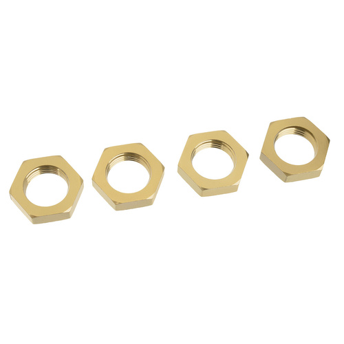 Team Corally - Wheel Nut - Serrated - Aluminum - LE - 4 Pcs