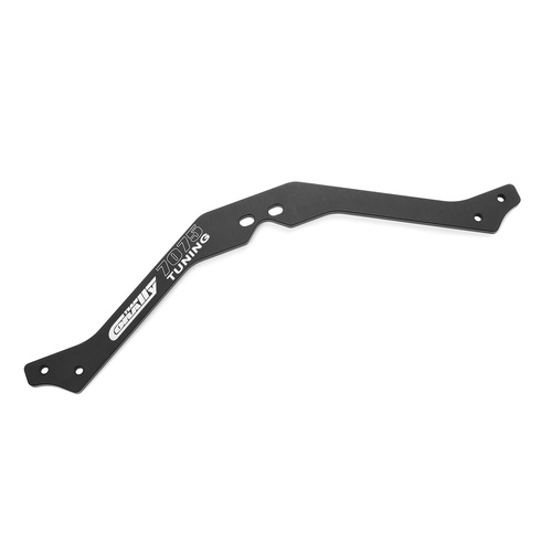 Team Corally - Chassis Brace - XL6S - Center Upper - Aluminum 7075 - 3mm - Hard Anodised - Black - Made In Italy